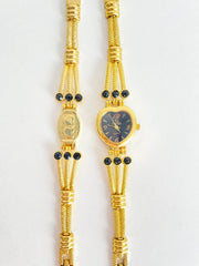 Single Folding Buckle Alloy Strap Quartz Watch | Stylish Analog Wristwatch with Durable Metal Band | Elegant Daily Wear Timepiece blue