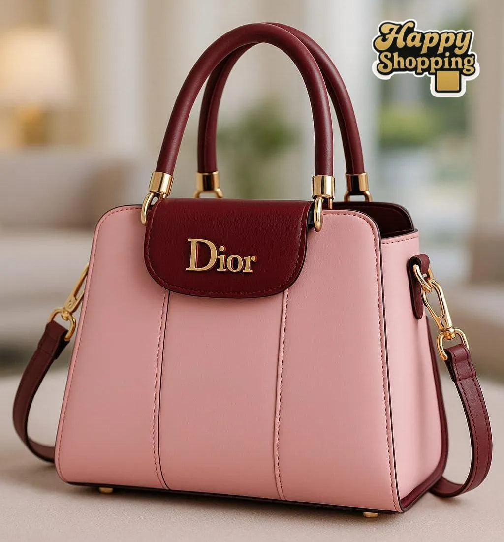 Women's PU Leather Plain Shoulder Bag